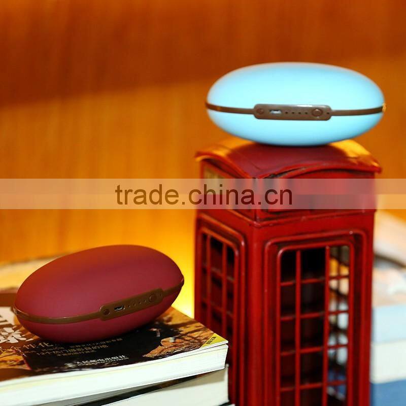 Winter use Lovely Mini Pea shape Charge Power Bank 5000mAh With Hand Warmer