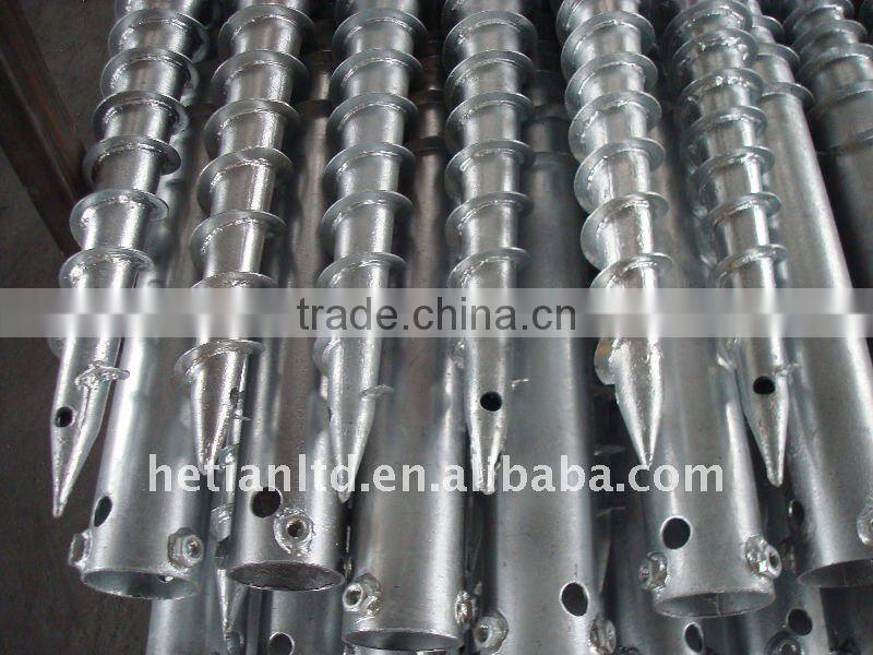 Hot dippd Galvanized Gound Screw For Solar Mounting Rack System
