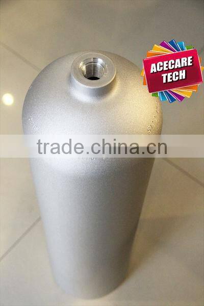 Scuba diving cylinder, 12L aluminum gas cylinder for diving