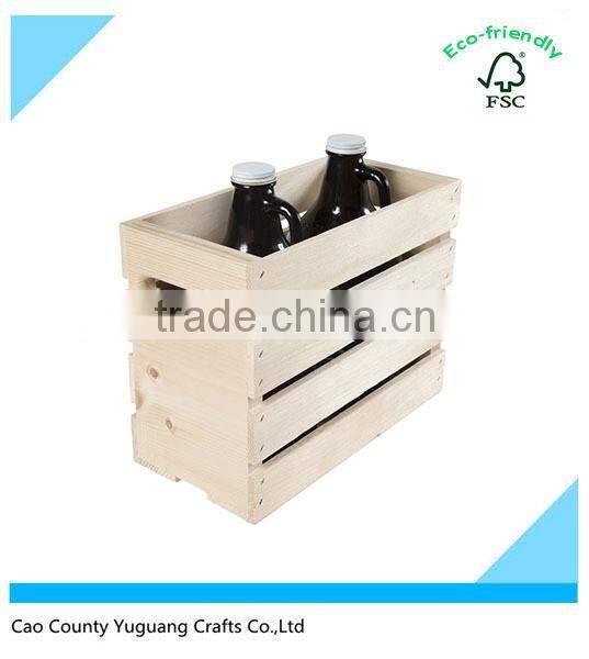 finished unfinished wooden crate plate with wheels