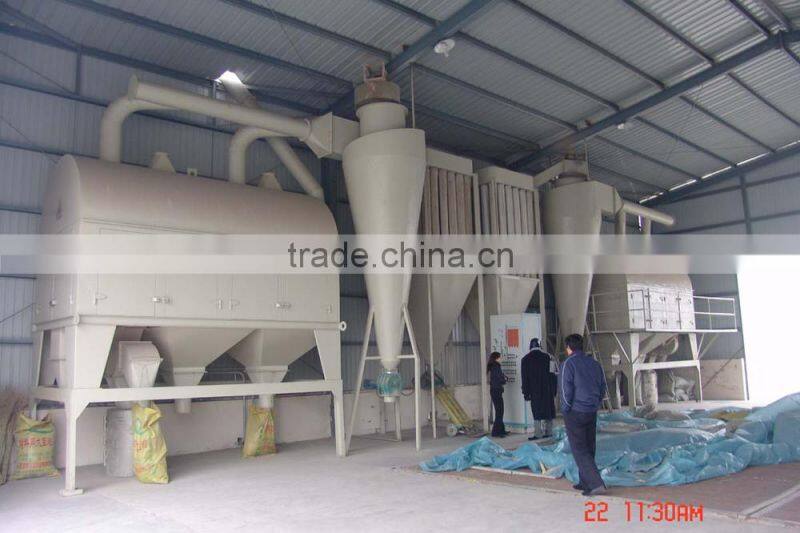 Cleaning machine for grain wheat silo