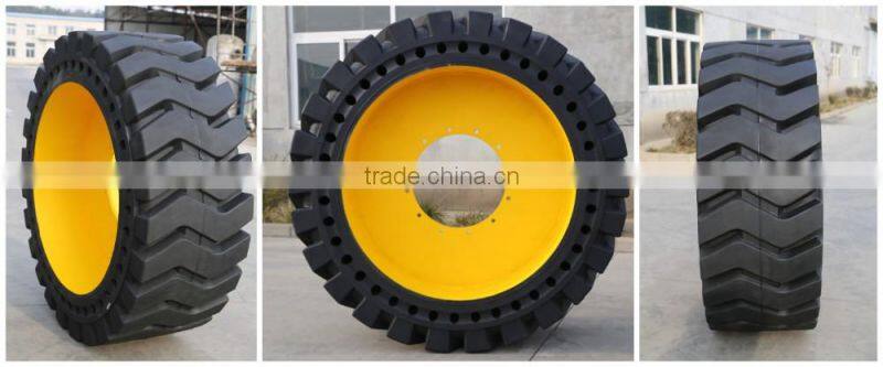 Agricultural tyre good price 14.00x24,17.5x25 skid steer loader solid otr tires with long life