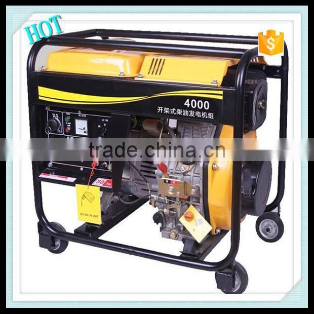 2015 Wholesale 3kw 4hp 4000 Open Frame Diesel Generator For Sale