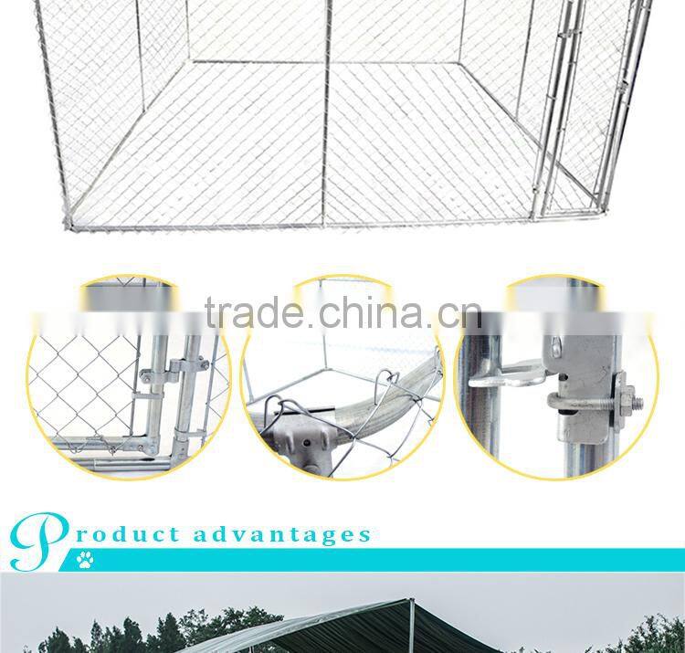 For Amazon and eBay store custom logo large outdoor chain link box large dog kennel run