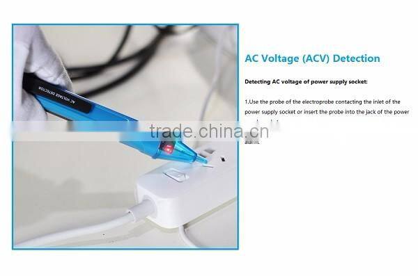 2016 Best Selling Non-contact AC Voltage Detector Electrical Tester Pen Electroprobe