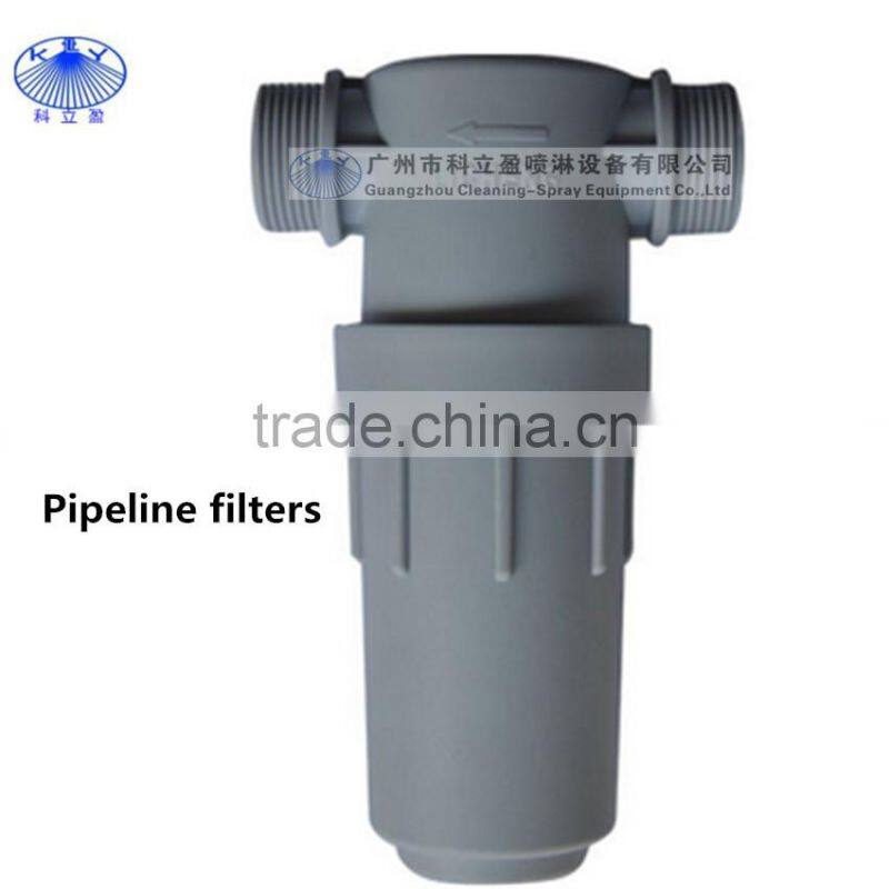 1 1/4" threaded T type plastic liquid strainers