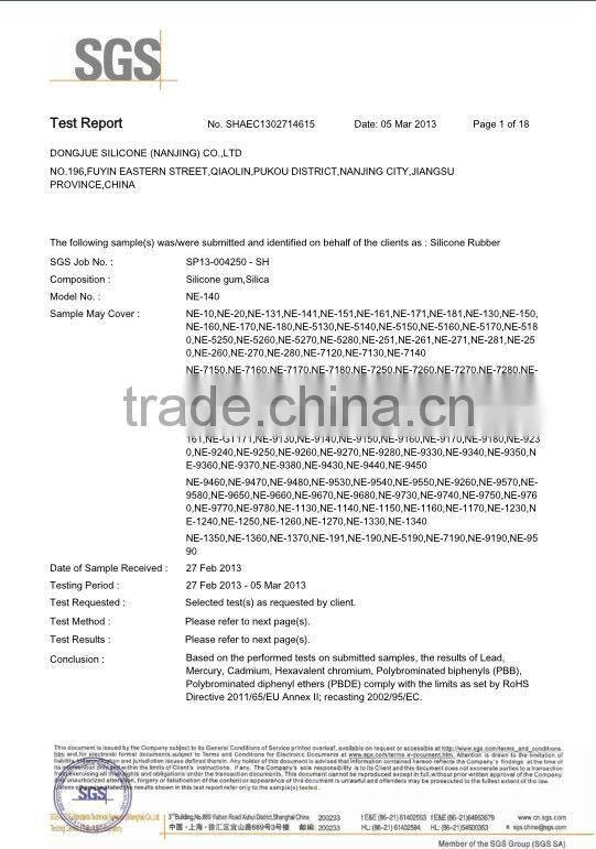 2015 High quality silicone rubber ring