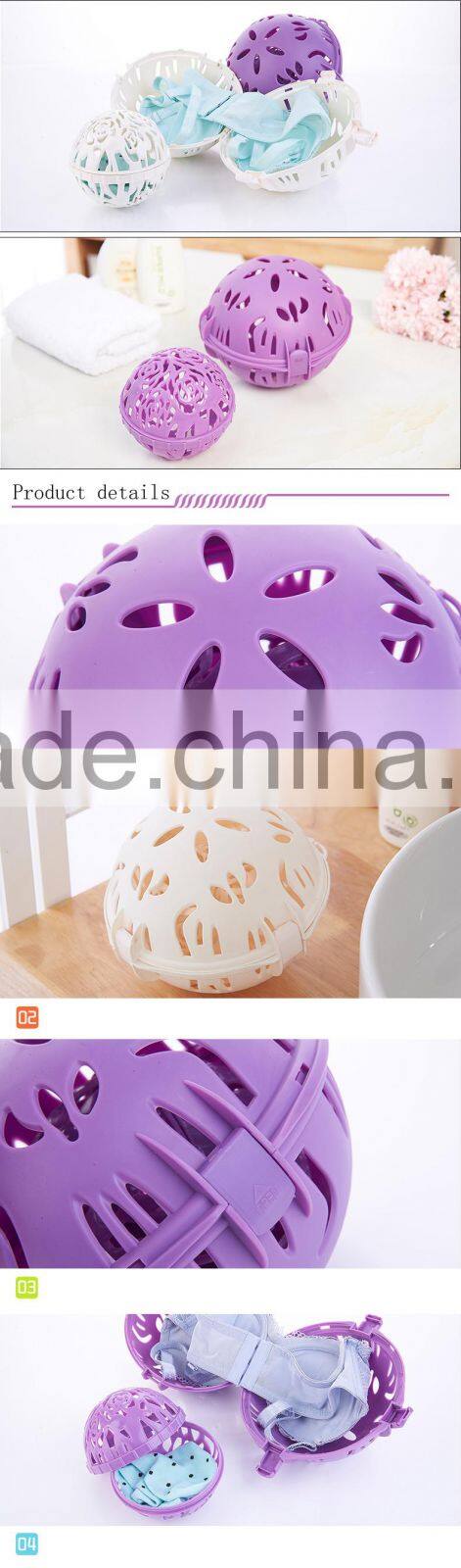 purple Bubble Bra Double Ball Saver Washer Bra Laundry Wash Washing Ball Hot Sales