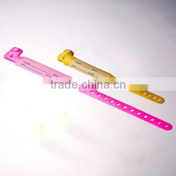 hospital plastic medical id bracelets