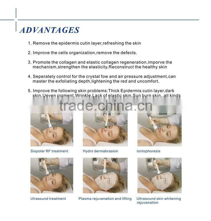 2017 Hot sale mini water peeling dermabrasion/ portable water oxygen jet peel machine