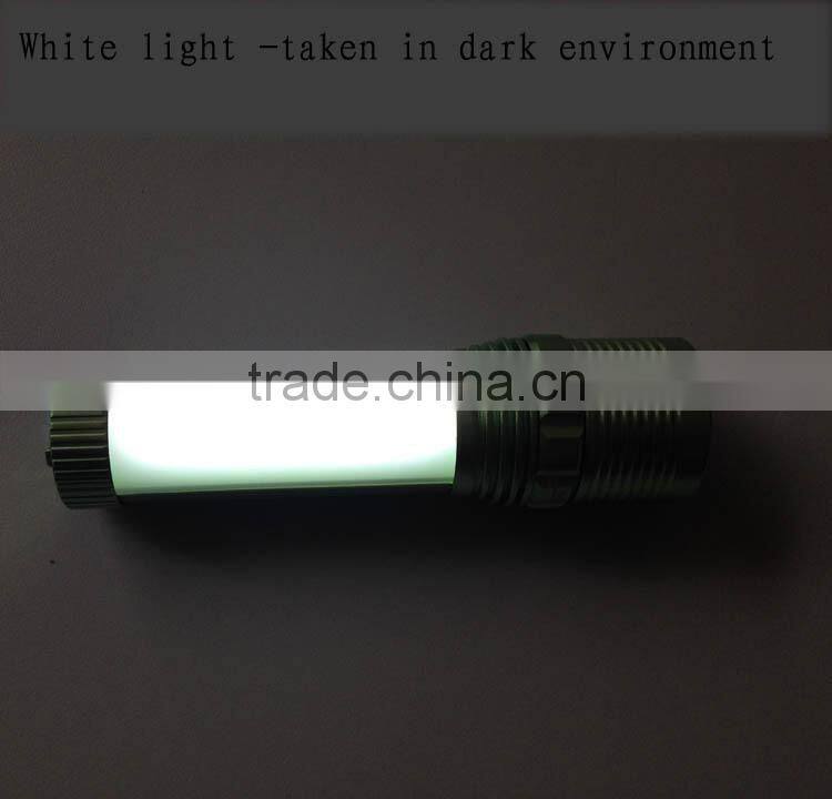 multi-function led working light rechargeable flashlight zoom tactical flashlight