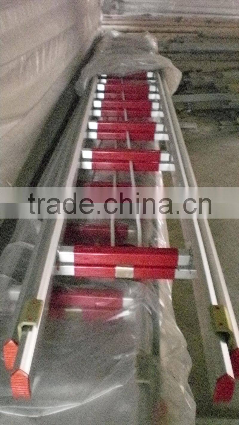 aluminum telescopic fire ladder with extension steps