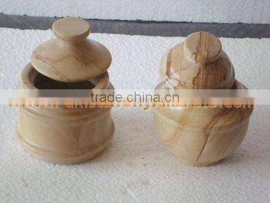 UNIQUE MARBLE CANDY JARS POTS HANDICRAFTS