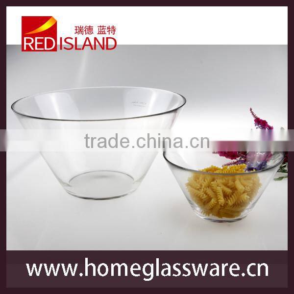 hot sale clear glass bowls for salad&soup