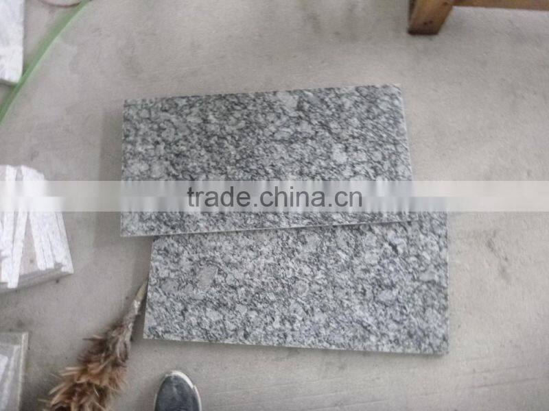 polished spary white granite tile 610x305 for sale