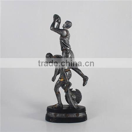 Resin rugby player trophy