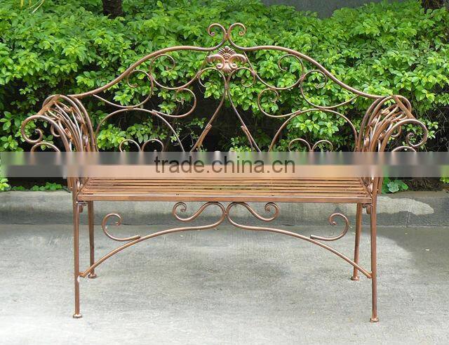 Antique White Antirust Patio bench Backyard Bench