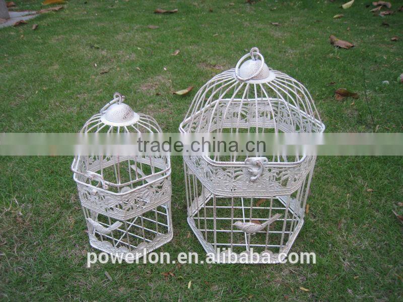 Europe and America Classic style S/2 Bird Cage for Wedding Antique white color