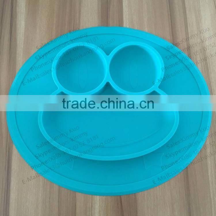 Hot selling silicone plate silicone dinner plate Silicone kid placemat