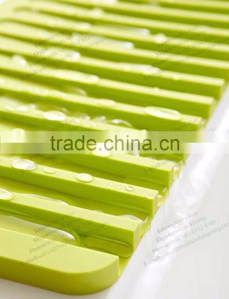 Logo printed kitchen mat food grade dish drying mat good quality silicon mat