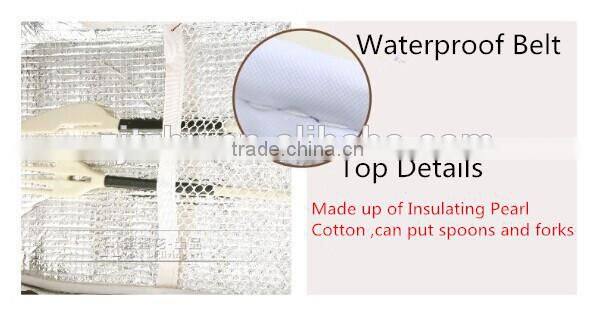 Waterproof 4.6L Travel Picnic Lunch Box Container Snack Tote Isothermic Cooler Handbag