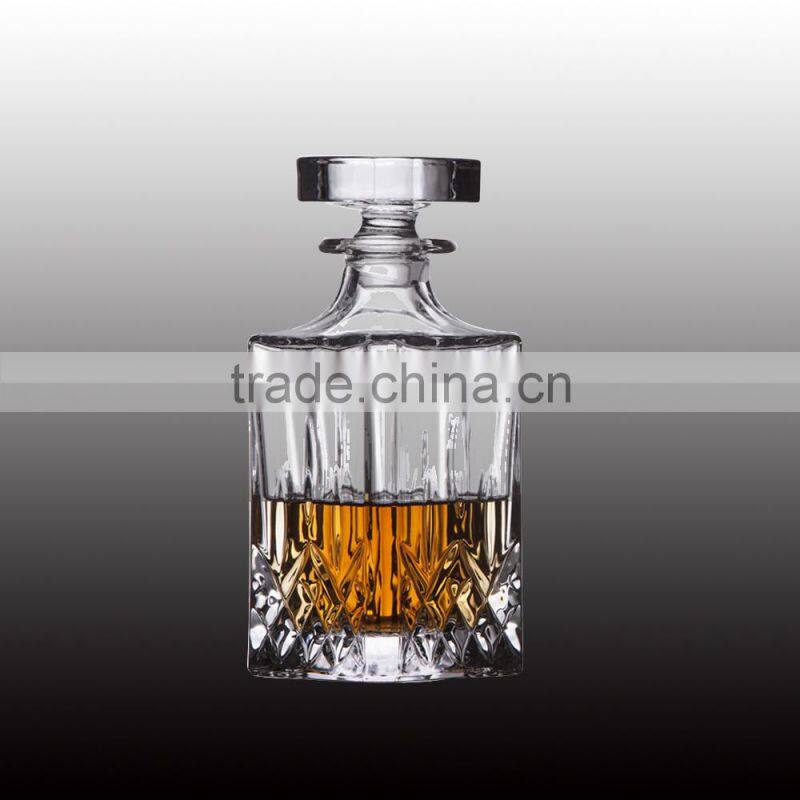 HSB176 Huosu 750ml Custom made glass vodka bottle