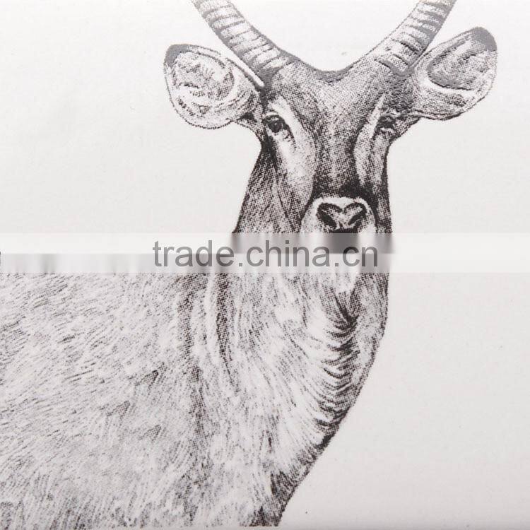 high quality zebra and beer rectangle ceramic candle holder