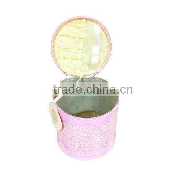 Round recycle travel cosmetic bag set