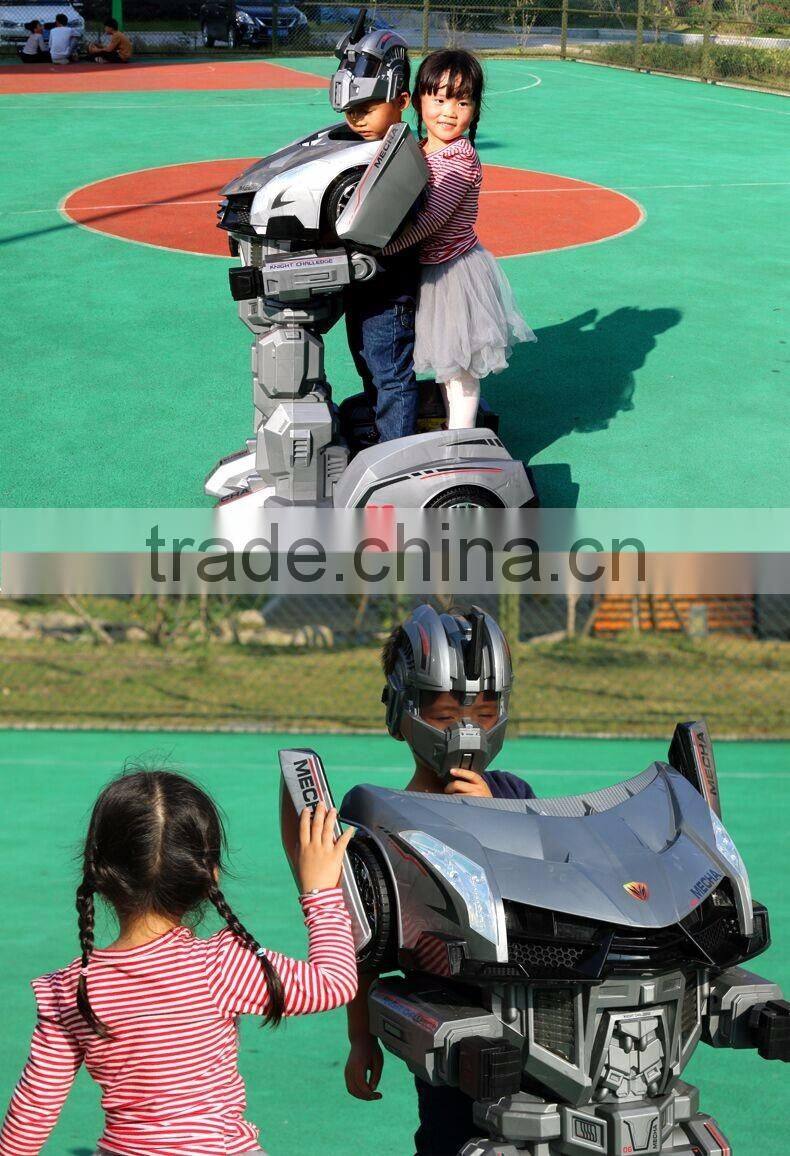 Children Ride On Baby Car, Stand Up Ride On Electric Mobility Robot Baby Car, Gifts For Kids Transformer Robot Electric Car