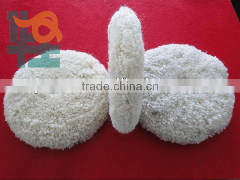 Buffing wool pads