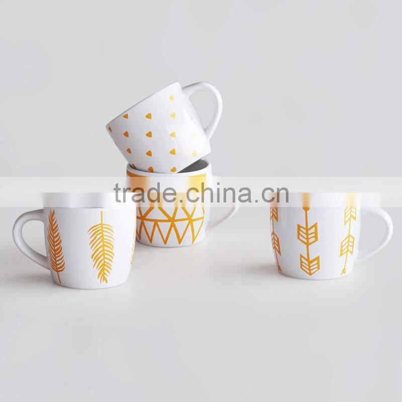 2017 Hot Sale Belly Shape Coffee Mug, Ceramic with Decal