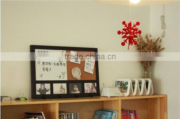 High quality wholesale price wooden wall hangerphoto frame, display message board