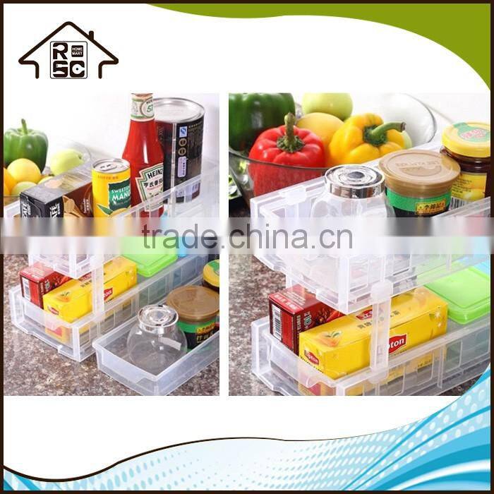 NBRSC Portable Cheap Storage Shelves Spice Rack Organizer Kitchen Plastic Storage Rack with Drawer for Sale