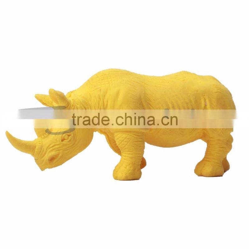 Novelty Animal Fancy 3D Rhinoceros Shaped Funny Erasers