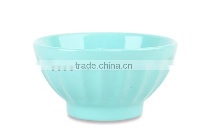 stoneware embossed rice bowl/ceramic bowl