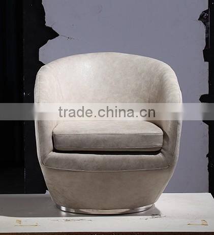 YYA027Factory customized swivel leather modern club chair