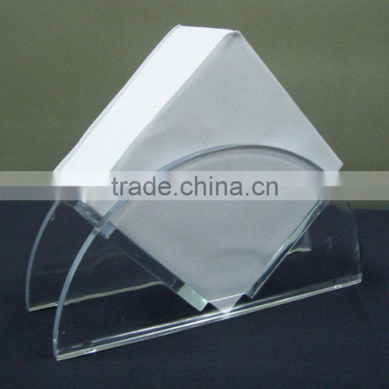 Hot selling transparent table plastic memo holder