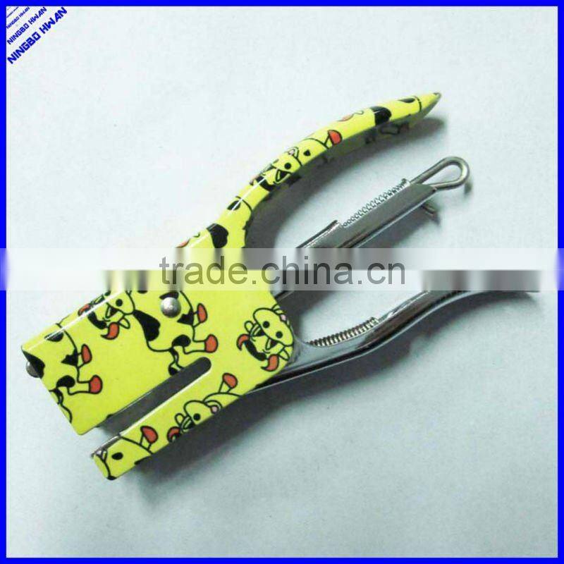 2015 floral 10.5CM mini handheld stapler with staple