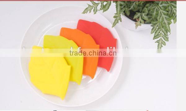 decorative silicone food covers silicone colorful leaf cover