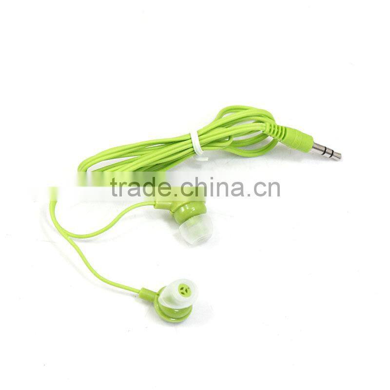 hottest selling Green color earbuds , in ear earphone good sound quality and fashionable Shenzhen factory