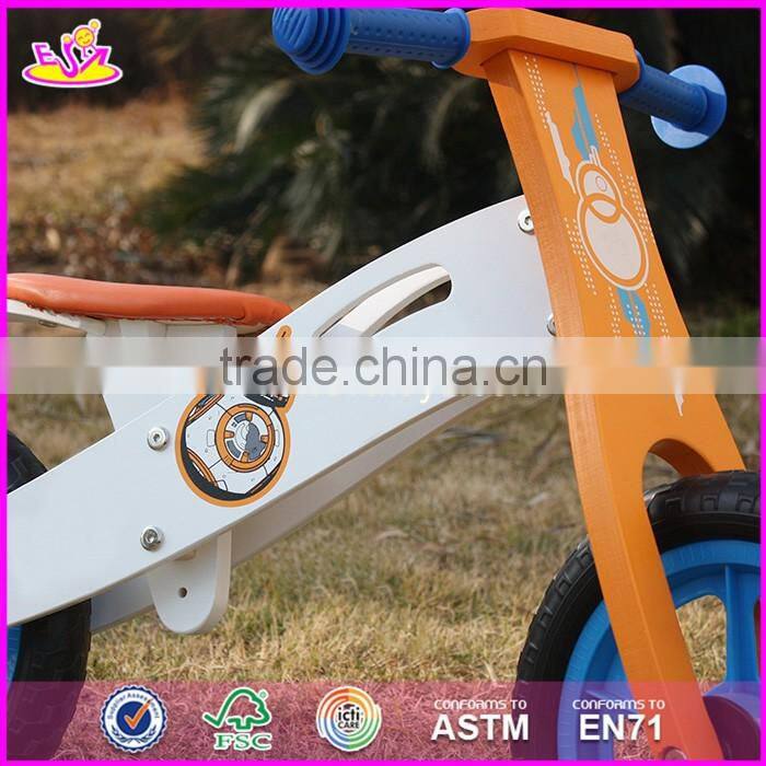 2017 New design best toddlers wooden balance bike for 2 year old W16C165