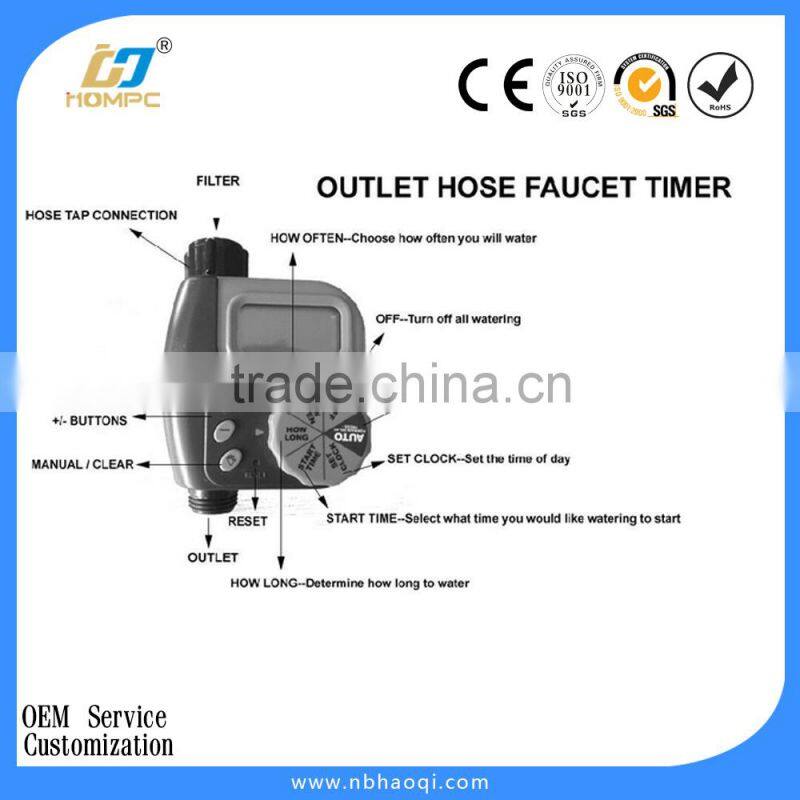 Garden progranmable hose irrigation timer