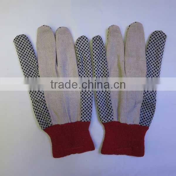 Cotton Gloves Safety Gloves Working Gloves With PVC Dots