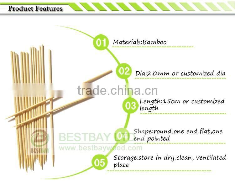 Party fruit picnic bamboo bbq skewers and bamboo skewers wholesale