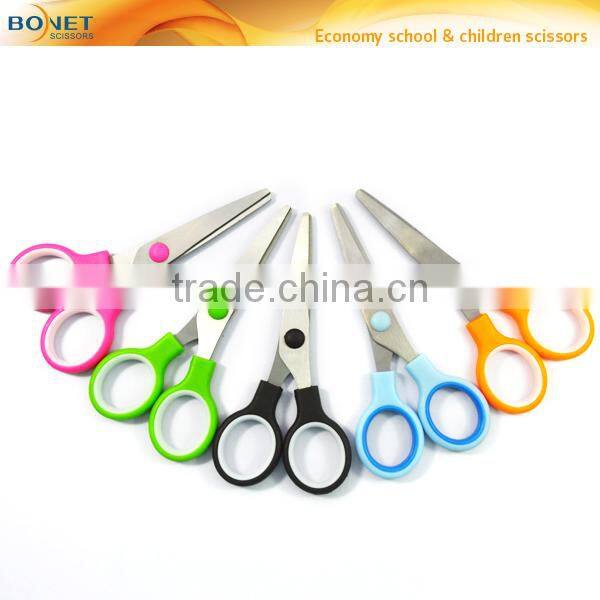 S71030 4-3/4" diverse stainless steel colorful paper cutting student scissor set
