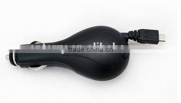 Retractable USB IN-Car Charger for iPhone 4,5&Samsung