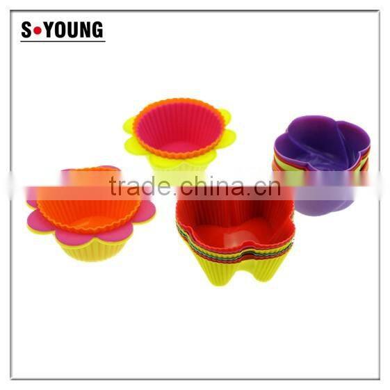 11147 Lovely mini star shaped Eco-friendly silicon cake silicone mold