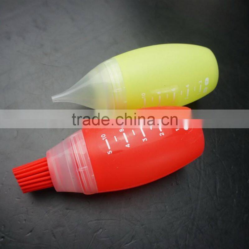 16157 2 Packs Heat Resistant Silicone Squeeze Bottles Kit Basting Brush Cooking Oil Brushing