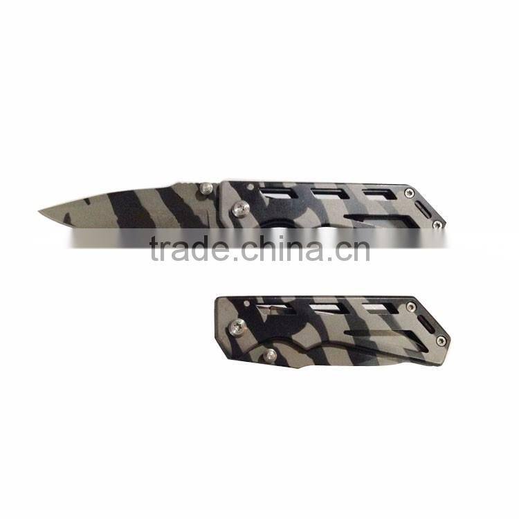 Multi-function camouflage army titanium pocket knife