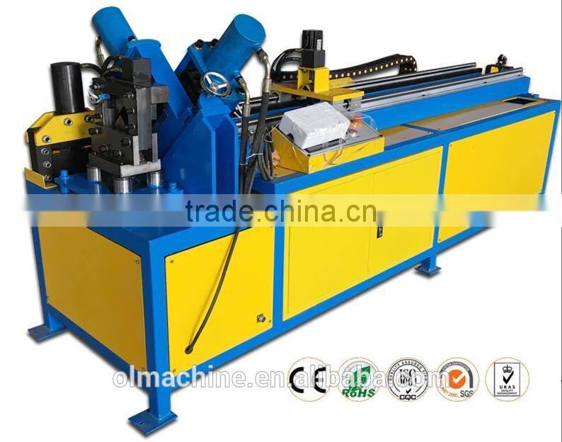 automatic hydraulic punching machine, angle plate punching and cutting machine, angle plate machine line